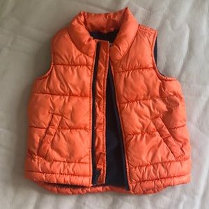 12-18 Months Old Navy Orange Puffer Vest